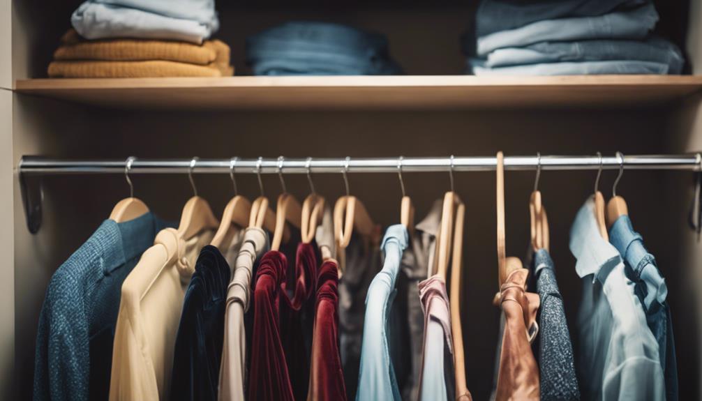 organize pants in closet