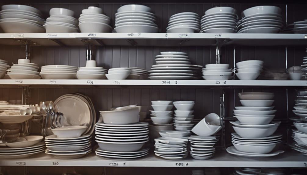 organizing tableware with precision