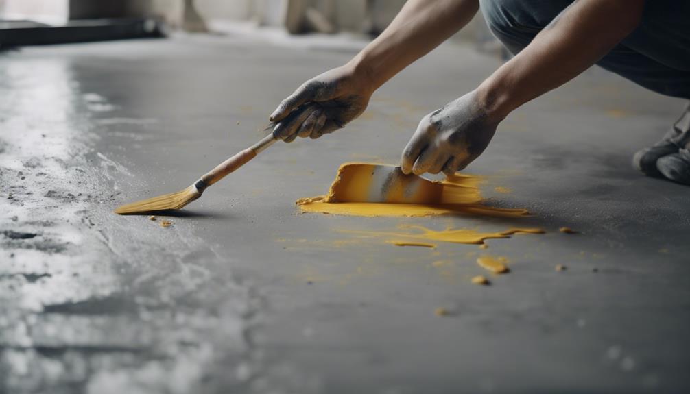 painting concrete floors tutorial