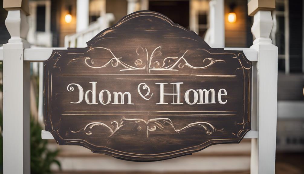 personalized home sign designs