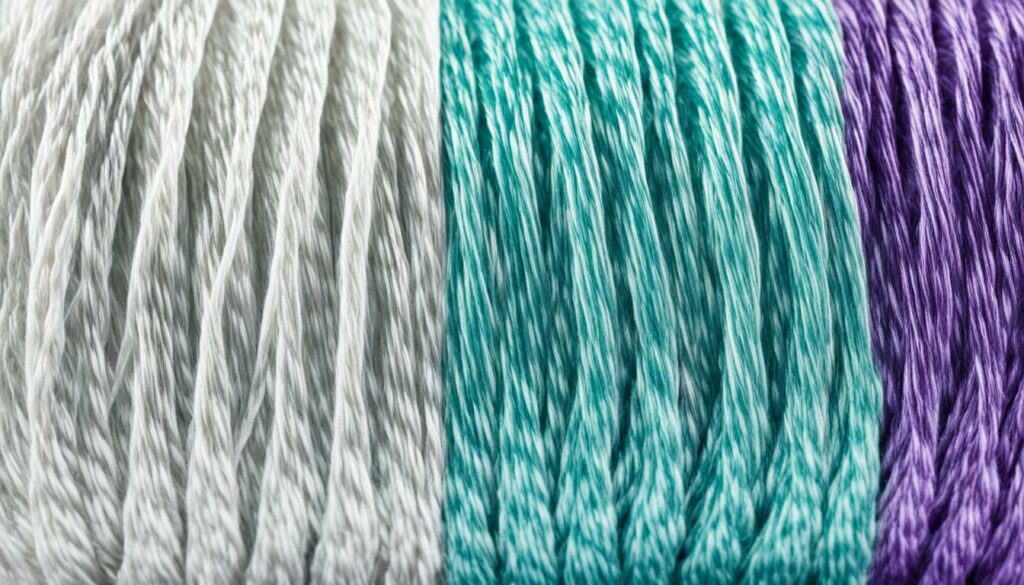 polyester filament vs spun yarn