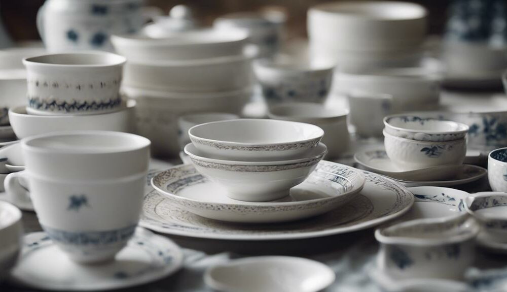 porcelain tableware is delicate