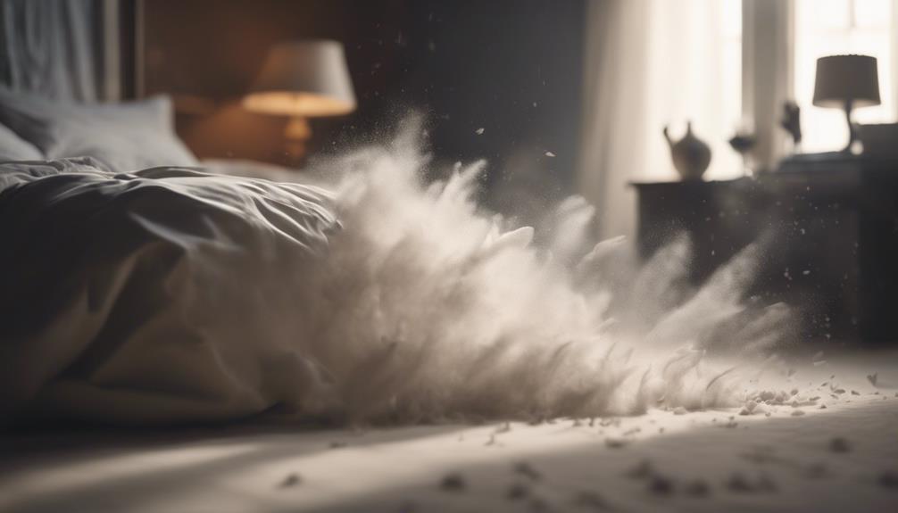 preventing dust on comforters