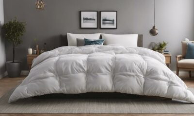queen comforter on full bed