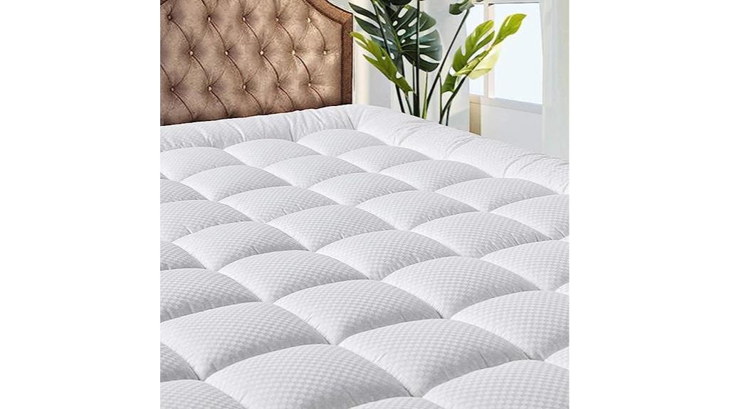 quilted white queen mattress