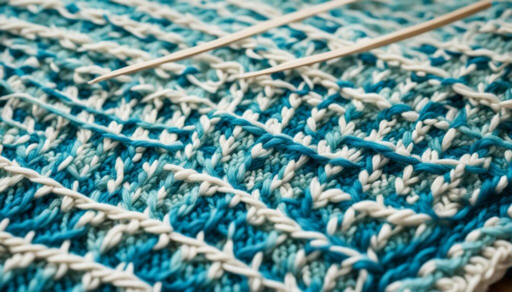 reading knitting
