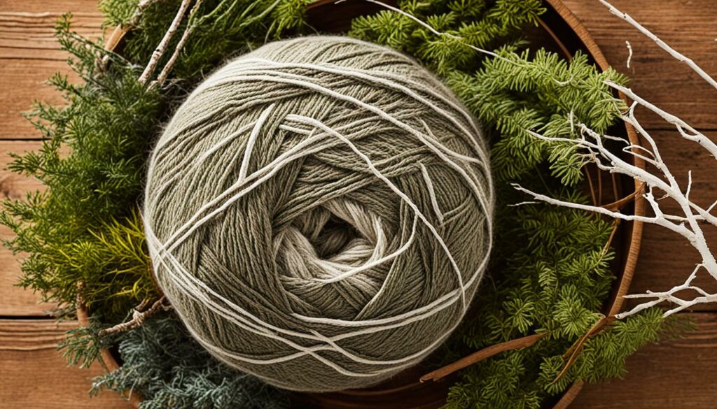 recycled natural fiber yarn