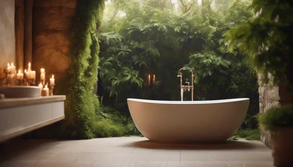 relaxing bathroom oasis design