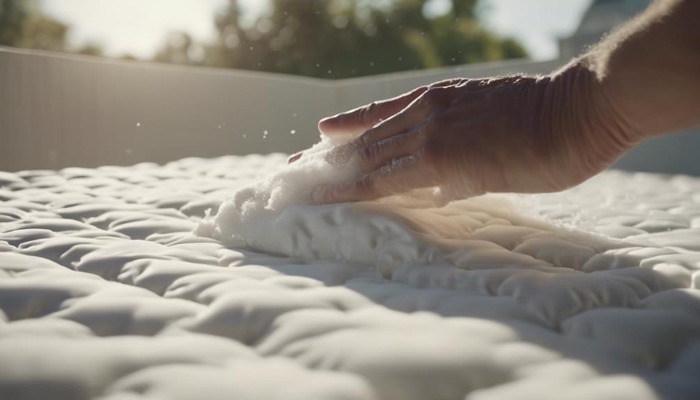 removing mattress pad stains