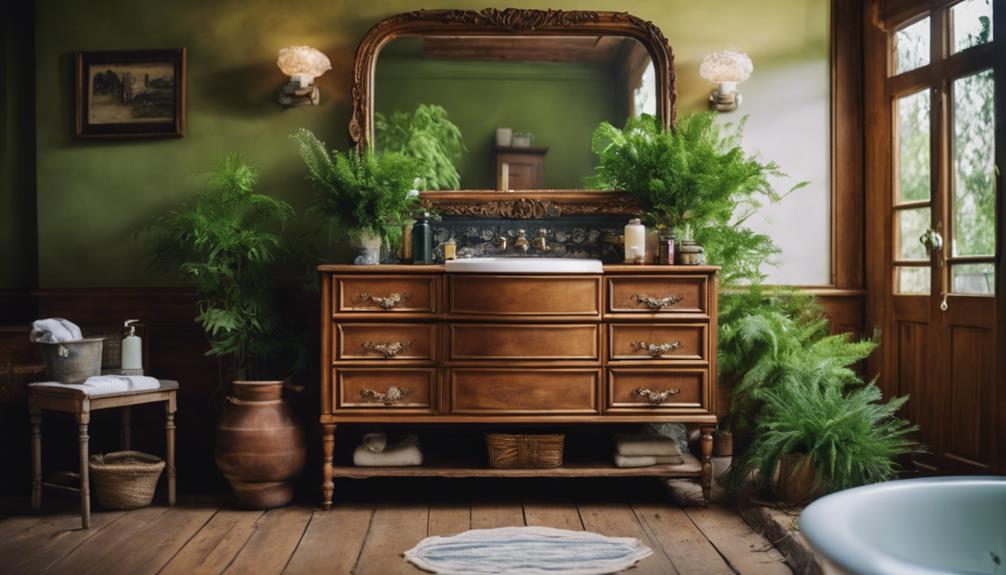 repurposed furniture for vanity