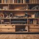 repurposing dresser into bookshelf