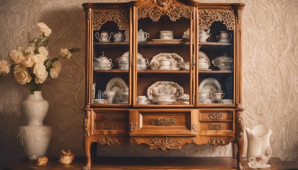 restored antique china cabinet