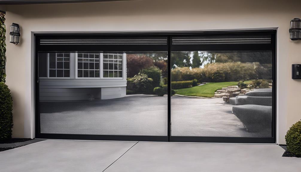 retractable garage screen doors