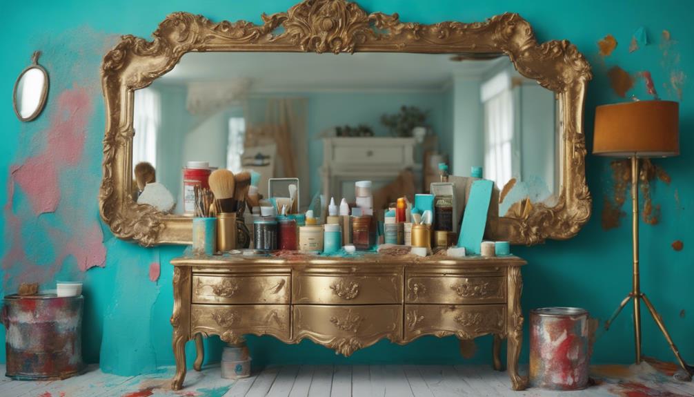 revamp mirrors with paint
