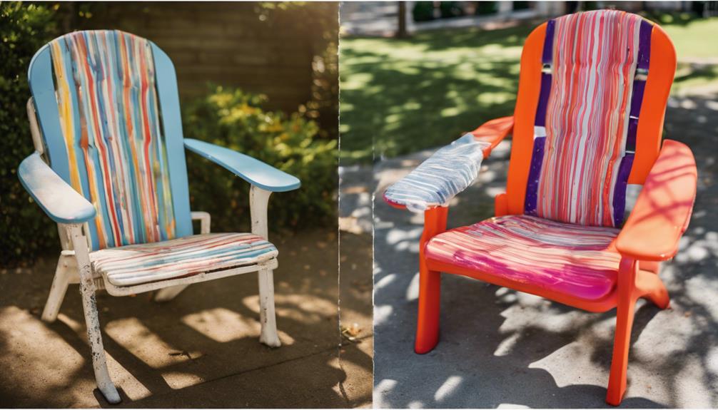 revamp plastic chairs creatively