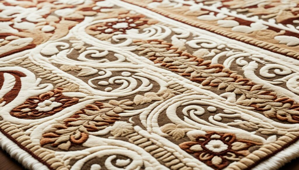 rug after carving and finishing