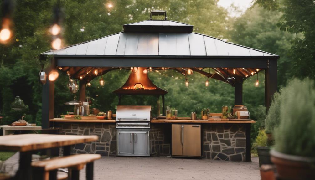 rustic outdoor kitchen design