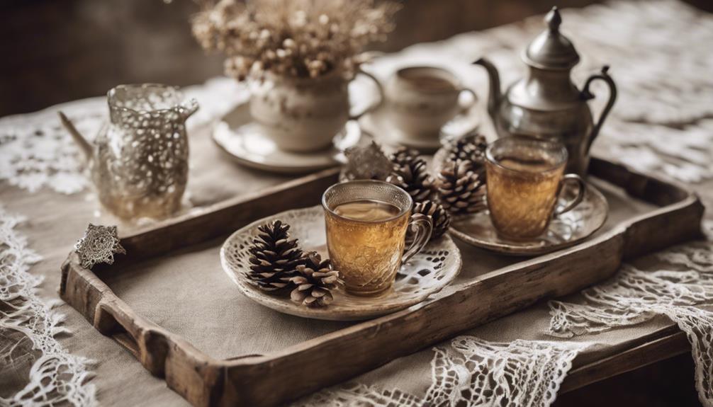 rustic tea tray designs