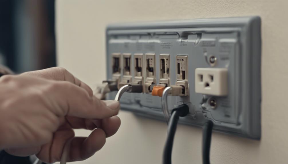 securing electrical wiring properly