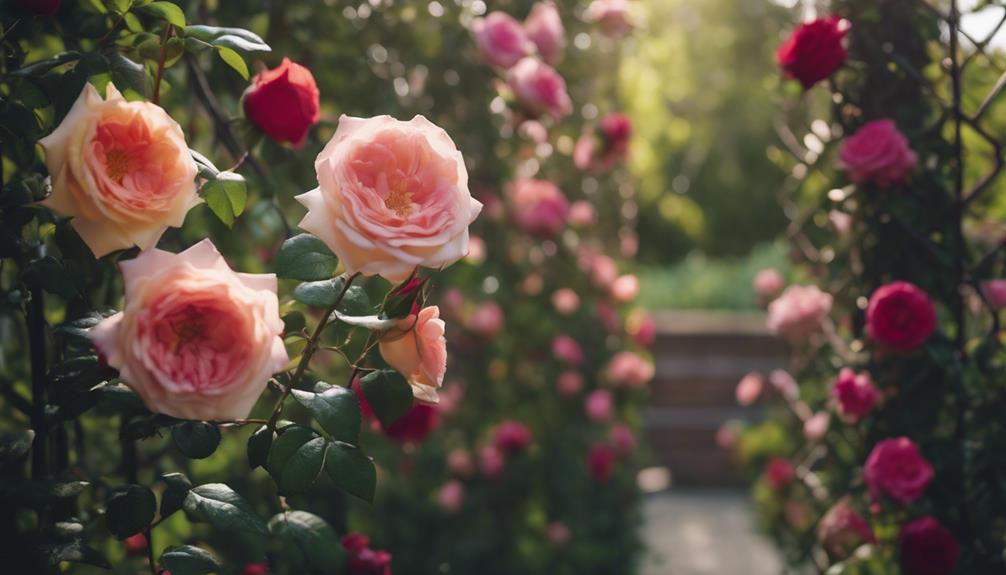 selecting a climbing rose