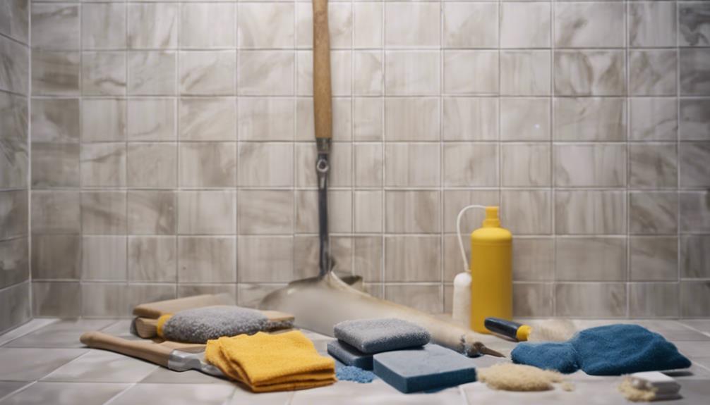 selecting tile mortar for shower floors
