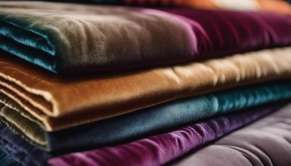 selecting velvet luxury fabric