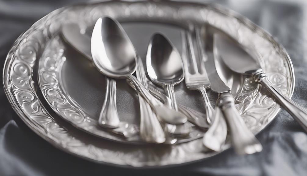 silver tableware material types