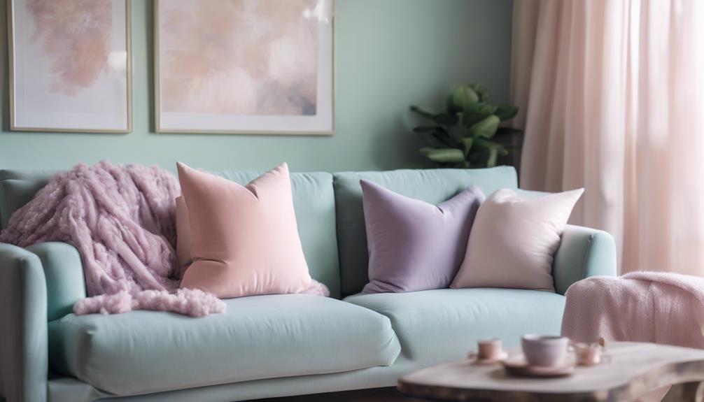 soft hues in decor