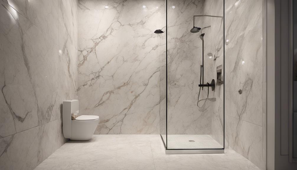 solid surface shower walls