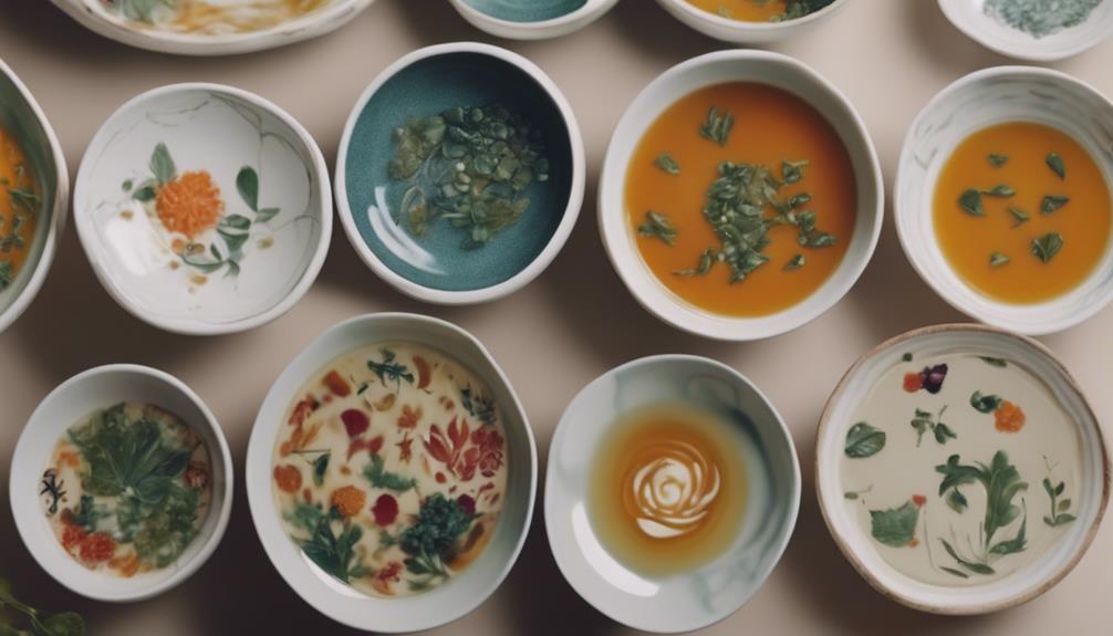 soup served in bowls