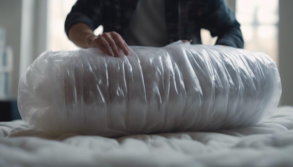 storing comforters without vacuum