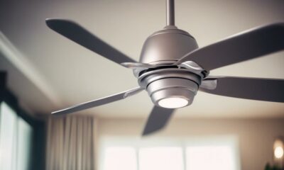 stylish silver ceiling fans