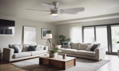 stylish white ceiling fans