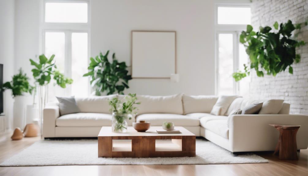 stylish white living room