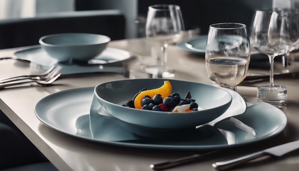 tableware collection with argon
