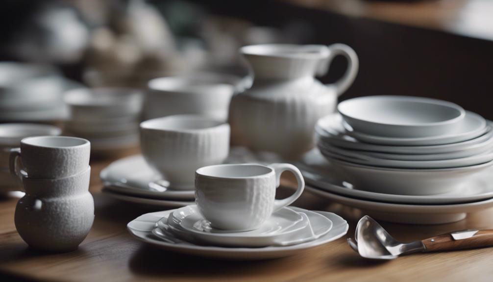 tableware composition and materials