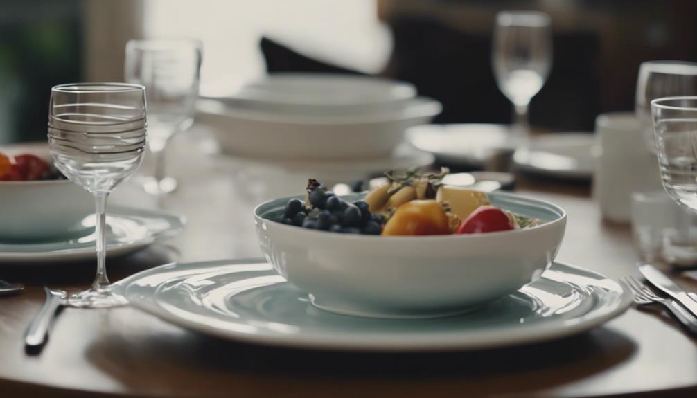 tableware for dining etiquette