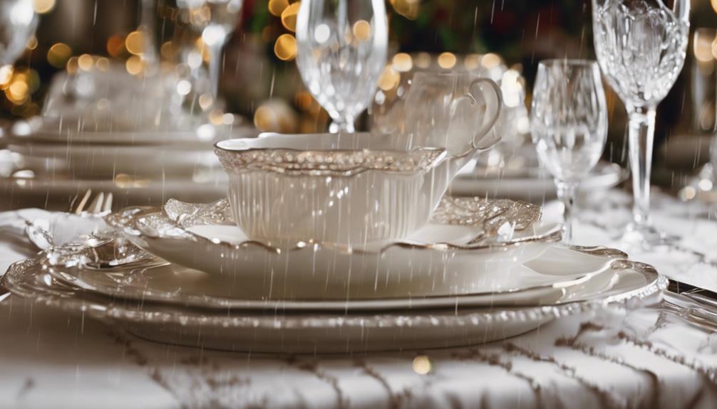 tableware for elegant dining
