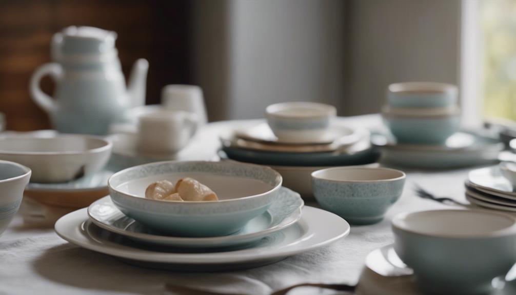 tableware made from ceramics
