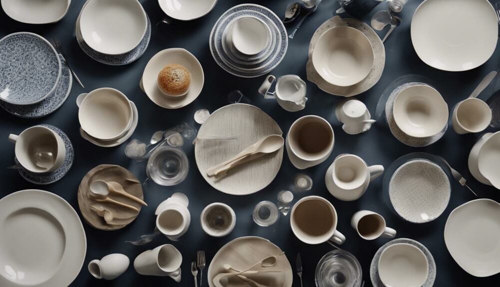 tableware material and composition