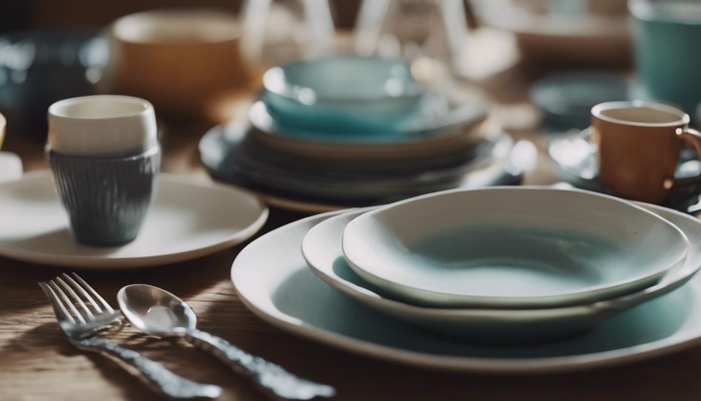 tableware variety and details