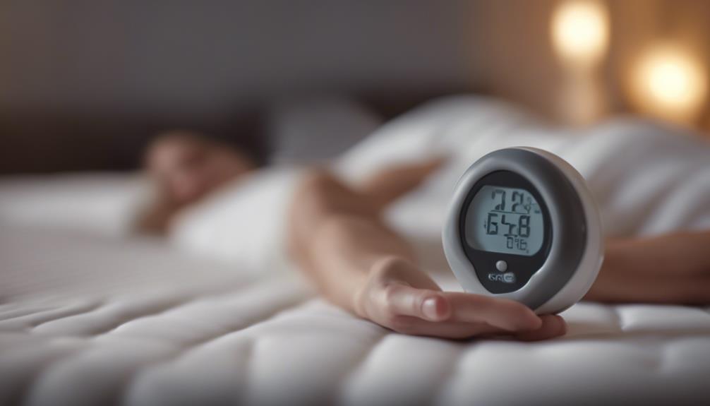temperature monitoring with heated mattress pads