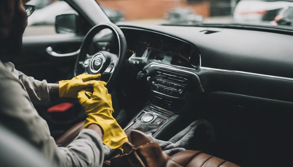 thorough car interior cleaning