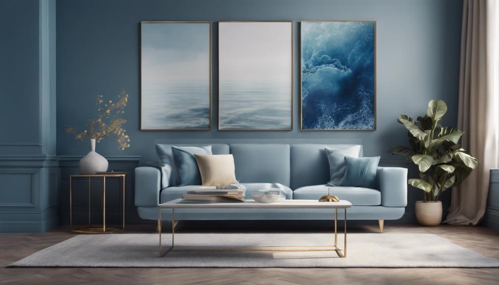 tranquil blue sea paintings