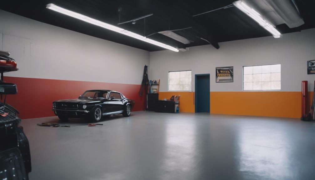 transforming garage with paint