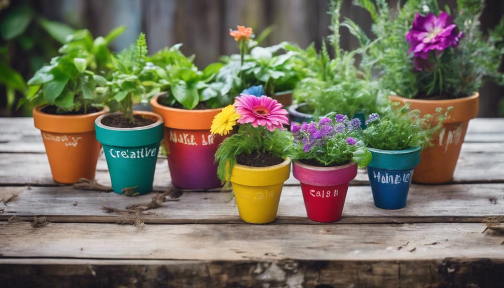 upcycling flower pots creatively