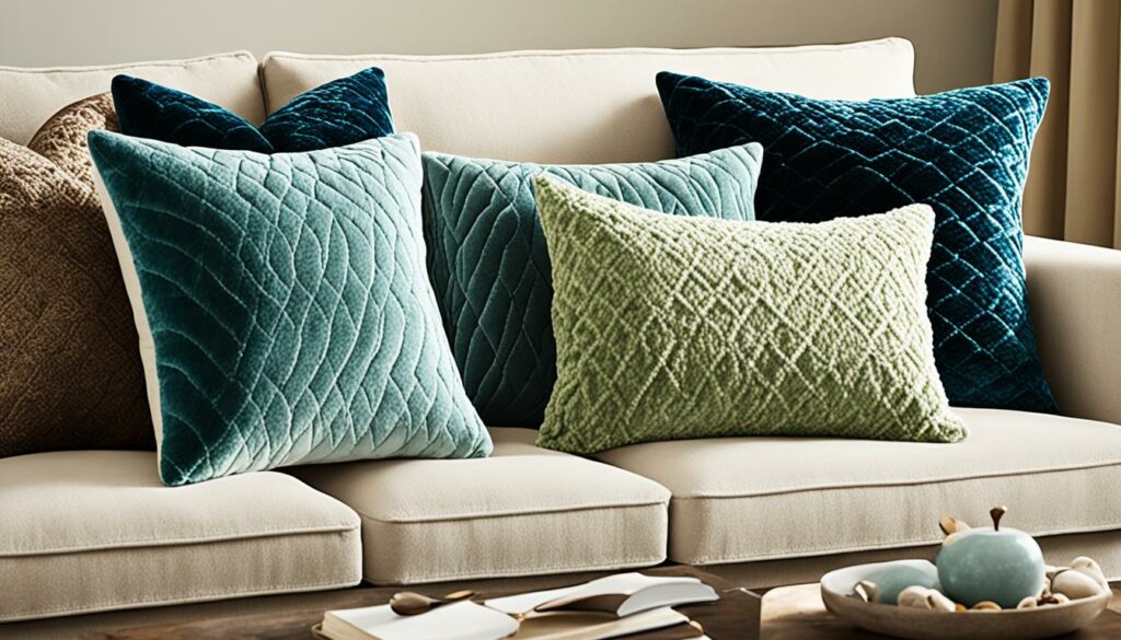 velvet yarn pillows