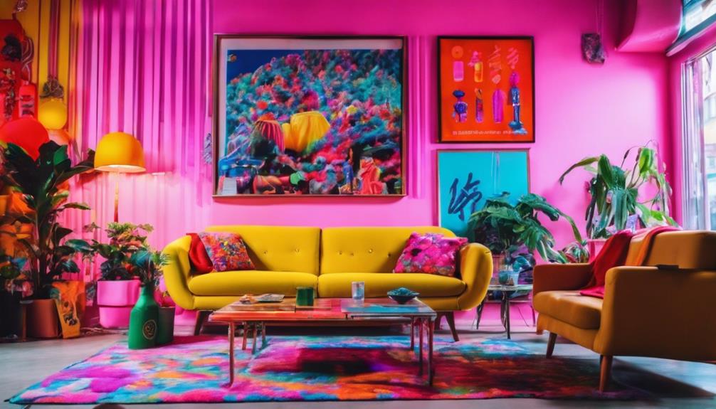 vibrant colorful modern style