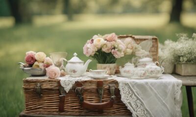 vintage picnic basket inspiration