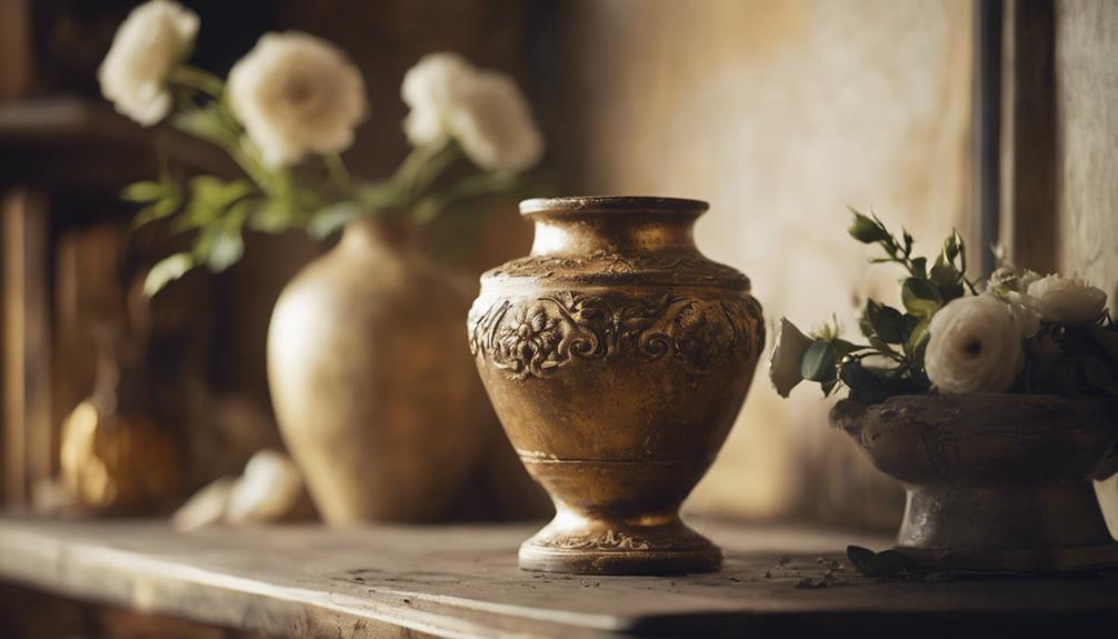 vintage vase on display